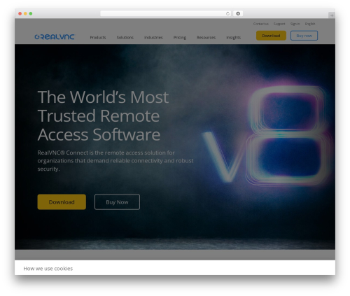 WordPress website theme GeneratePress - realvnc.com