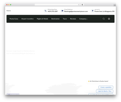 WordPress website theme Gowilds - puntacanacitytours.com
