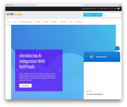WordPress website theme OceanWP - voiptools.com