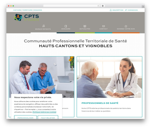 WordPress website theme OceanWP - cptshautscantons.org