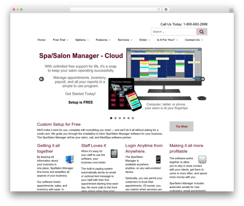 WordPress website theme Spasalon Child Theme - spasalon.com