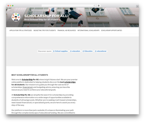WordPress website theme Twenty Seventeen - scholarshipoverlord.com