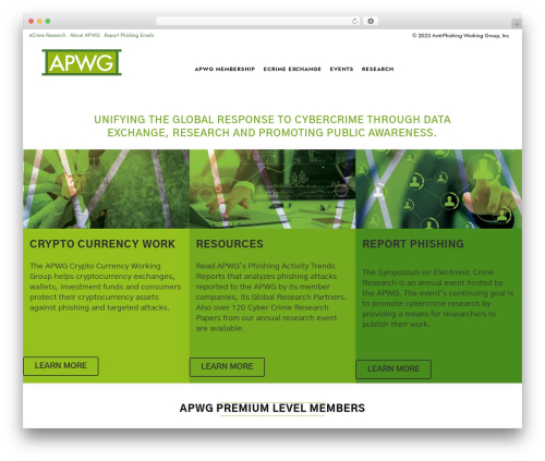 WP theme Bridge - apwg.org