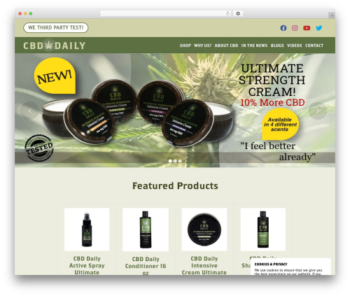 WooCommerce (woocommerce) free WordPress plugin - cbddailyproducts.com