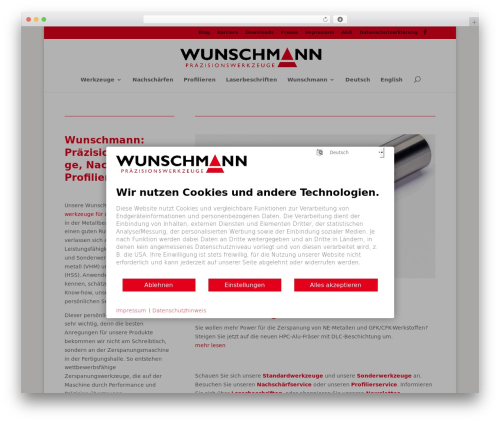 WP theme Divi - wunschmann.de