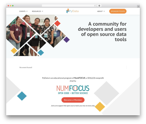 MonsterInsights – Google Analytics Dashboard for WordPress (Website Stats Made Easy) (google-analytics-for-wordpress) free WordPress plugin - pydata.org