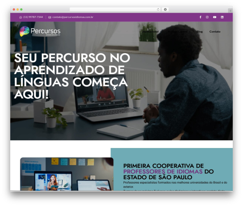 WP theme Edumall - percursosidiomas.com.br