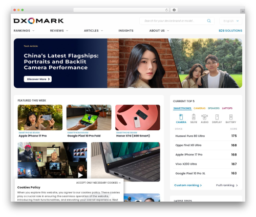 WP theme Flatsome - dxomark.com