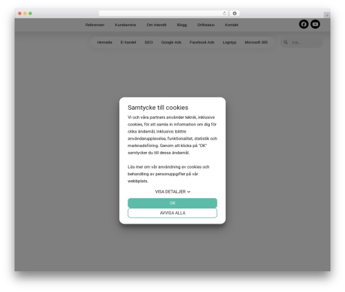WP theme Hello Elementor - intendit.se