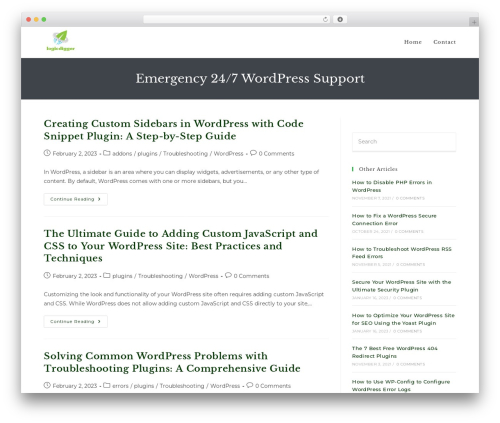WP theme OceanWP - logicdigger.com
