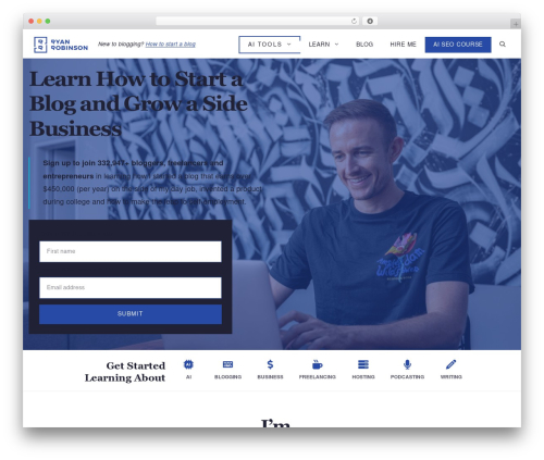WP theme Ryrob Child Theme - ryrob.com
