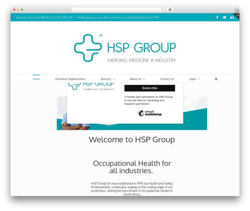 WP theme Avada - hspgroup.co.za