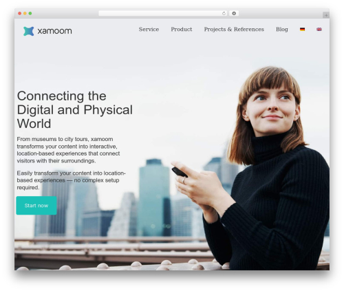 WP theme Avada - xamoom.com