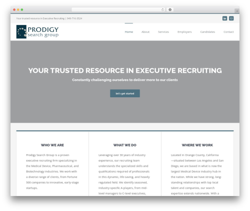 WP theme Avada - prodigysearchgroup.com