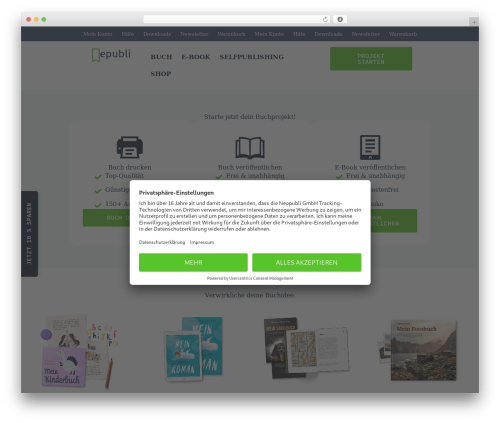 WP theme Blocksy - epubli.com