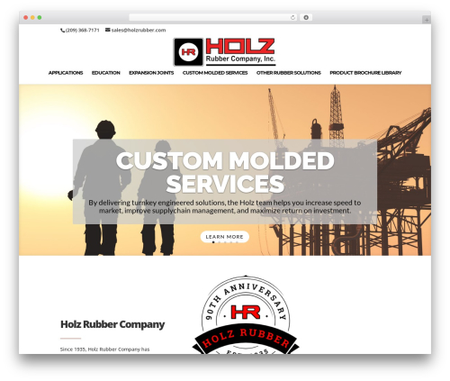 WP theme Divi - holzrubber.com
