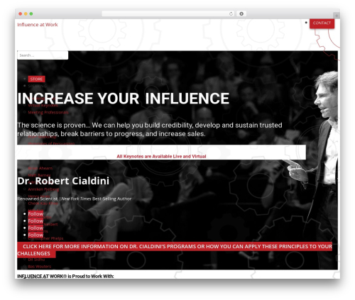 WP theme Divi - influenceatwork.com