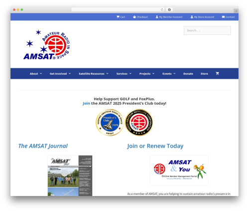 WP theme GeneratePress - amsat.org