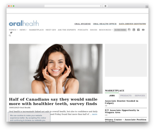WP theme GeneratePress - oralhealthgroup.com
