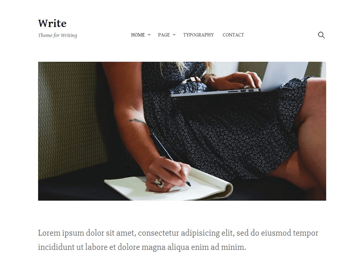 Write WordPress theme