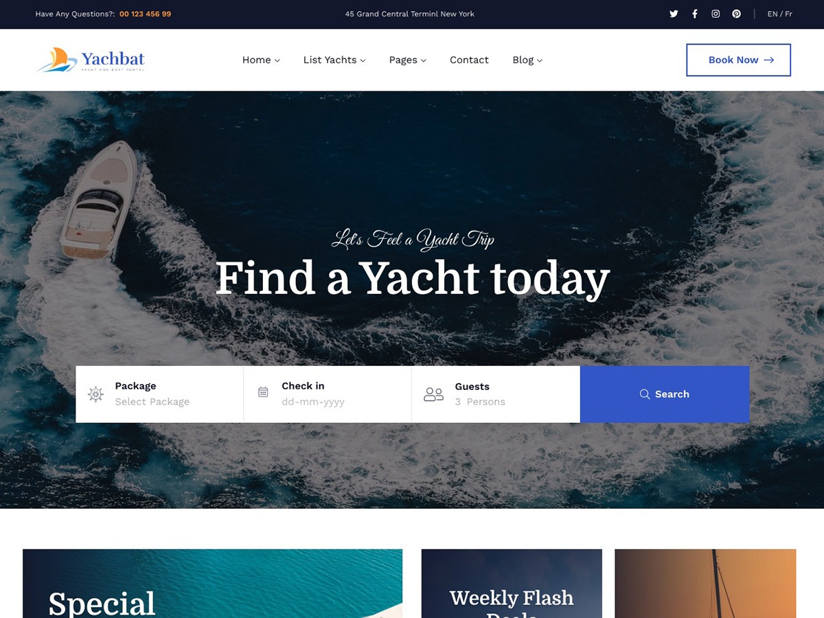 Yachbat WordPress theme