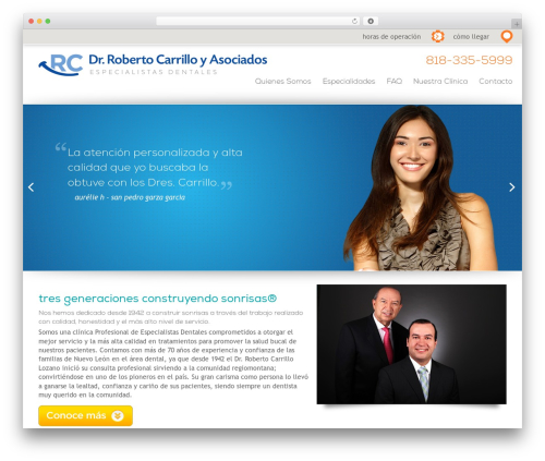 Zemplate + Foundation WP theme - misonrisa.mx